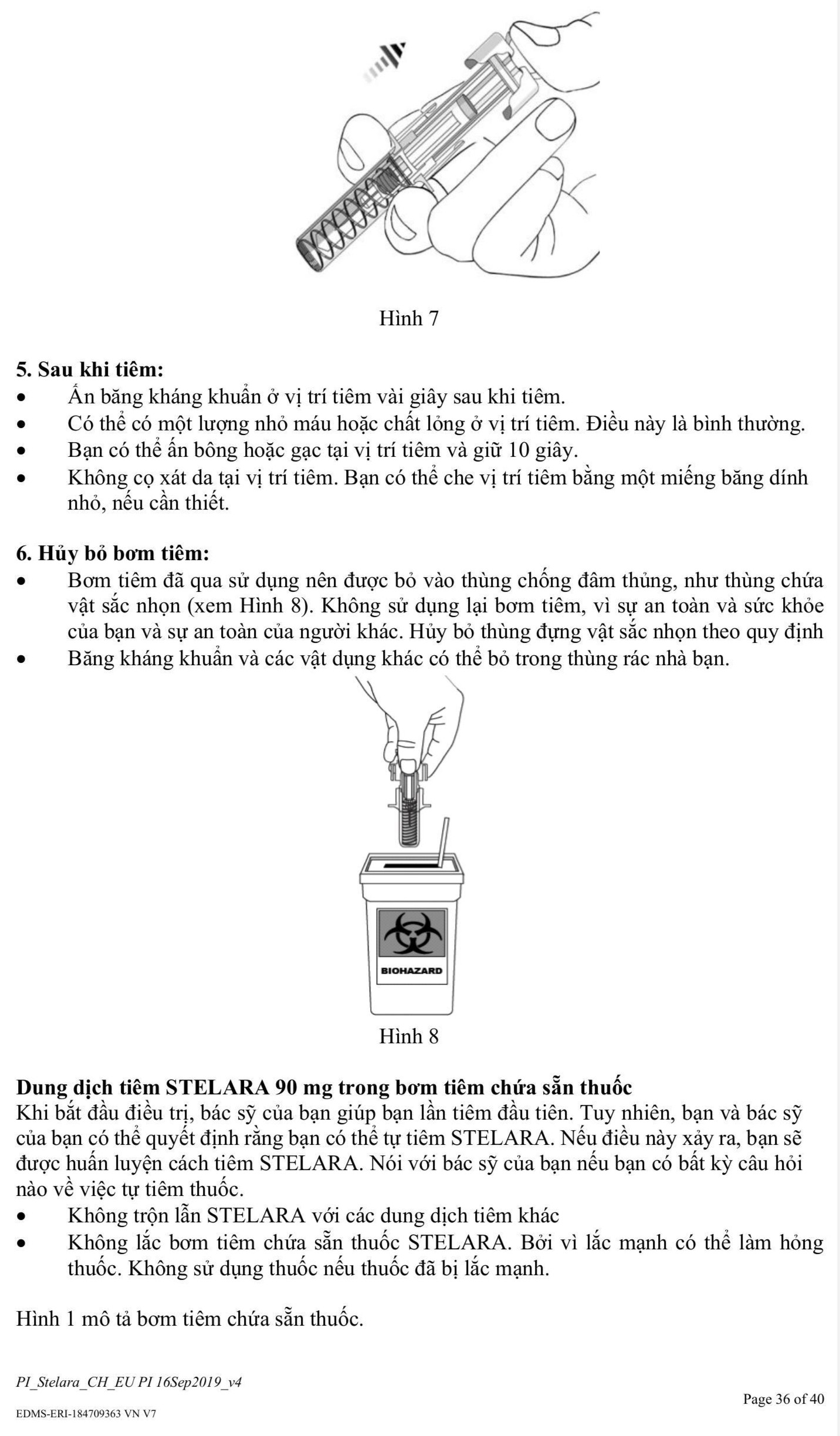 Dung dịch tiêm Stelara 45mg/0,5ml trị các bệnh vảy nến, Crohn (1 lọ x 0,5ml) - 43
